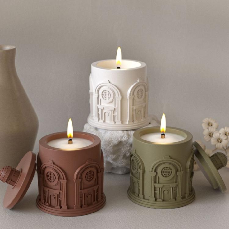 Multipurpose Silicone House Mould for Jewelry Plate Candle Holder Home Storage Decoration for Craft Supplies Art