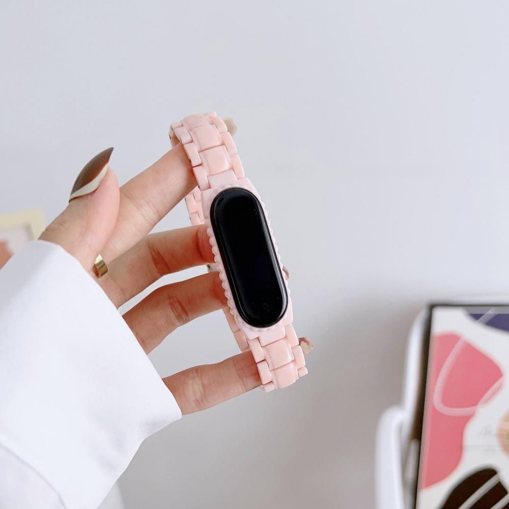 Strap+Case For Xiaomi Mi Band 10 Strap Resin Replaceable Bracelet Wristband for Mi Band 9 8 7 Belt Mi Band 6 5 4 3  Strap