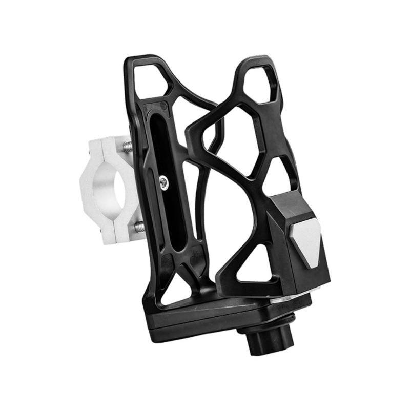 

Heavy Duty Aluminum Cup Holder Adjustable Bottle Mount Secure Clamp Designs Water Bottle Holder for Motorcycles Use серебряный