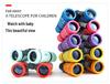 Children's Colorful Patterned Telescope & Binoculars Set with Rubber Grip