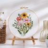 New Diy Handmade Embroidery Material Package, Colorful Time Flower Bouquet Bouquet