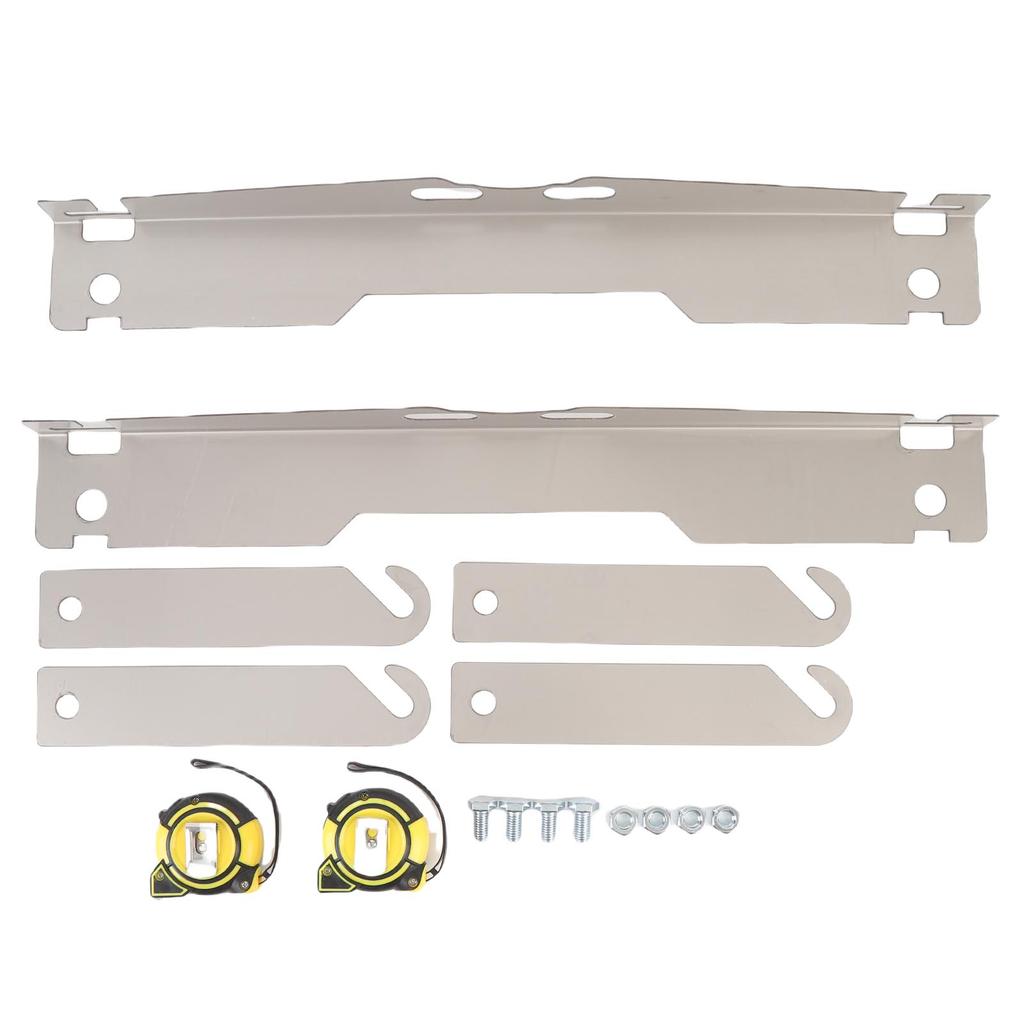 2 Sets Wheel Alignment Tool Plate with 2 Tape Measures Accurate Measurement Alloy Steel Automotive Toe Alignment Tool