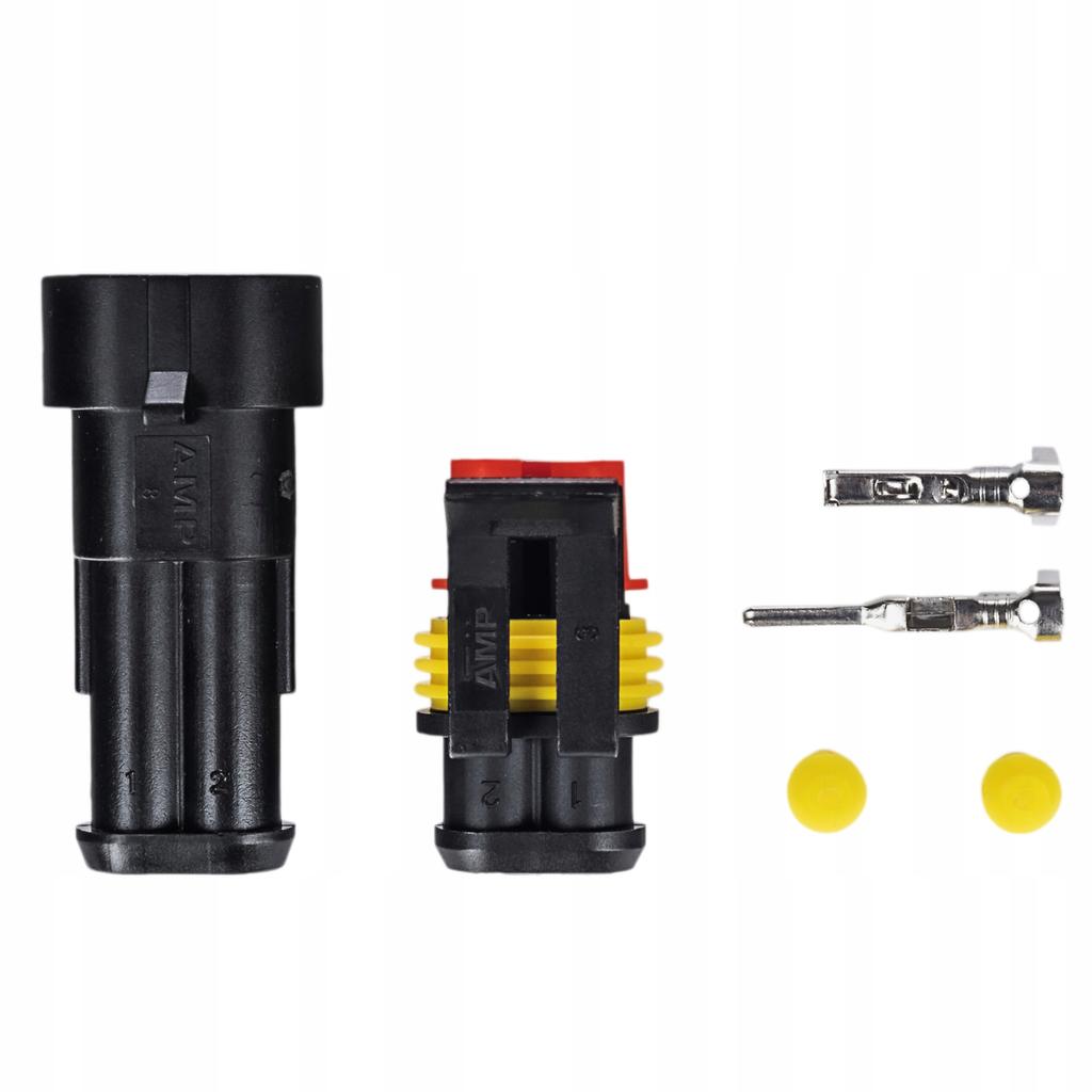 CUBE PLUG HERMETIC CONNECTOR SUPERSEAL 2 PIN