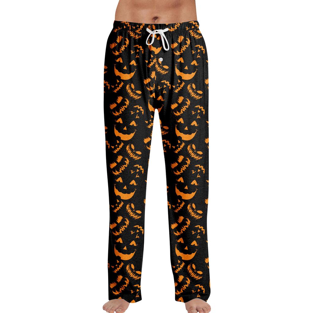 Anime Pajama Pants Sleepwear Casual Drawstring Elastic Waist Pants Comfy Straight Yoga Loose Trousers