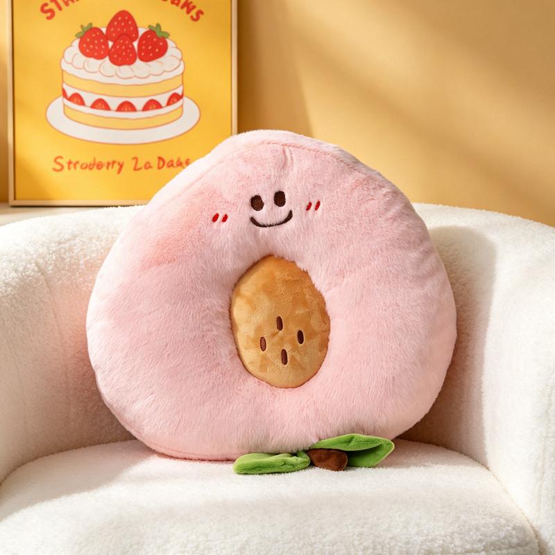 Frucht-Plüschkissen 6 Stile Orange Pfirsich Banane Avocado Apfel Mango Weich Flauschig Sofa Bett Nickerchen-Stützkissen Für Geschenke. 40cm