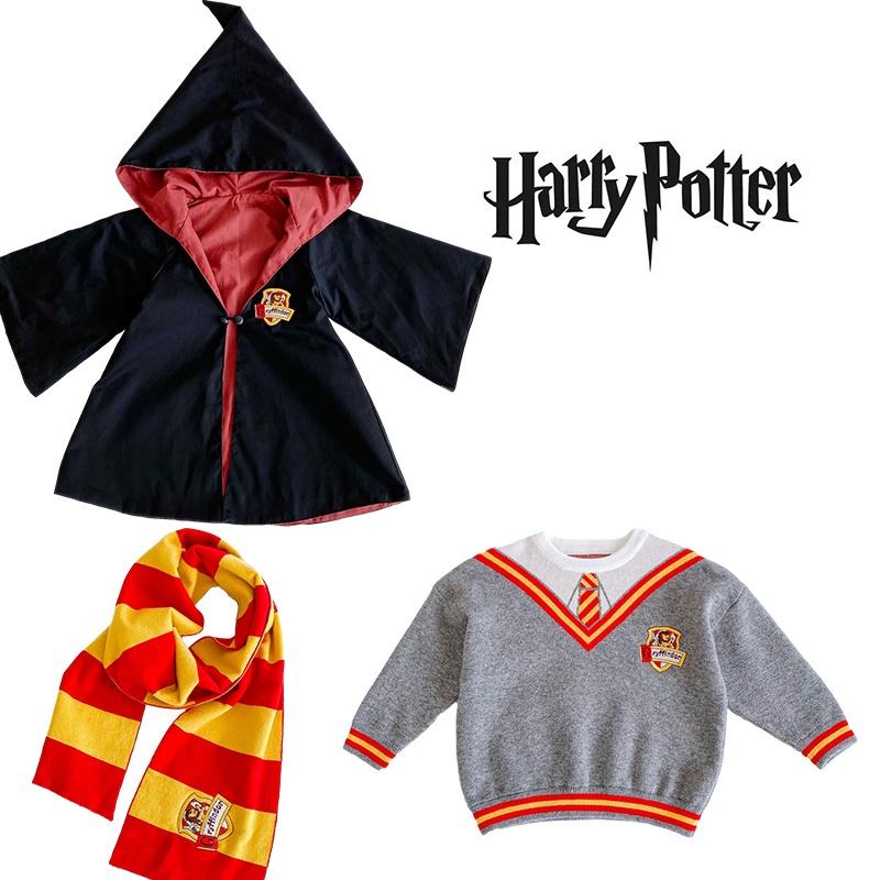 Harry-Potter-inspiriertes Herbst-Winter-Cosplay-Kostüm für Kinder: Niedlicher und stilvoller britischer Weihnachtsumhang