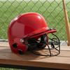 Baseballhelm mit doppeltem Ohr Stoßdämpfend Schlagtraining mit Gesichtsschutz Robuster abgeschirmter