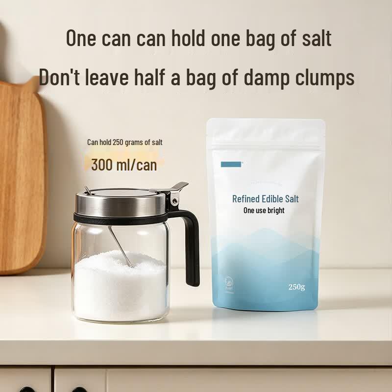 maxcook High Borosilicate Glass Oil Pot & Seasoning Jar Set