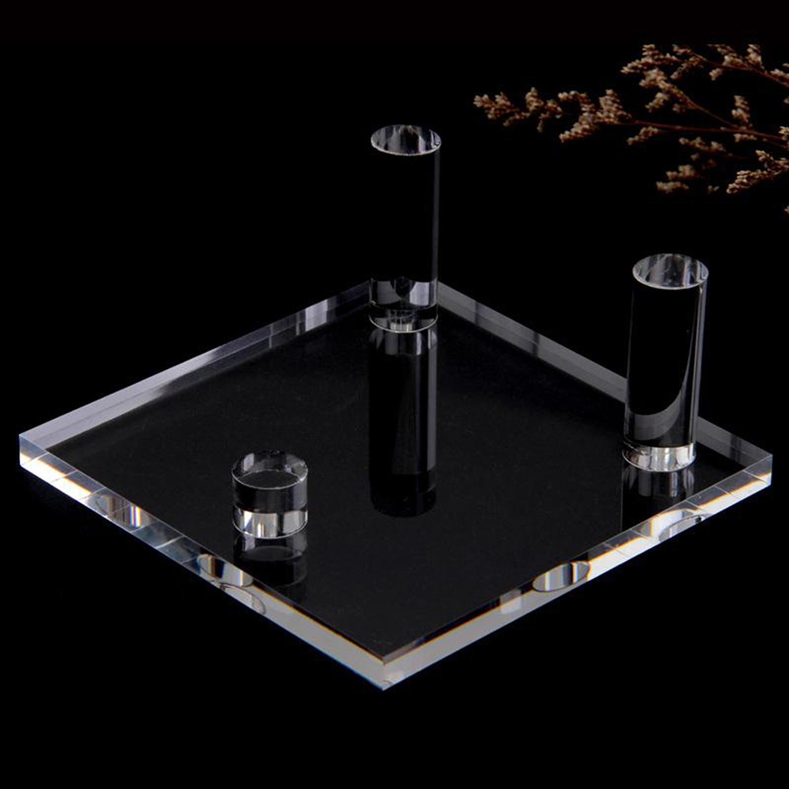 

Acrylic Stand for Rock Display with Three Columns Home Use 6.5cm