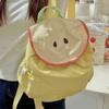 Trendy Dopamine Color Drawstring Backpack Korean Style Fruit Shoulder Bag Large Capacity School Bag Hiking