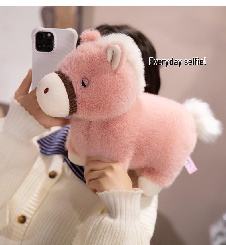 Children's Dwarf Leg Plush Horse Toy - Soothing Doll for Birthday Gift