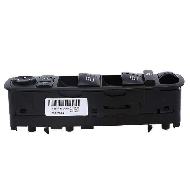 Black Car Door Window Master Control Switch Panel Interior Accessories for Mercedes-Benz R-Class W251 2006-2015