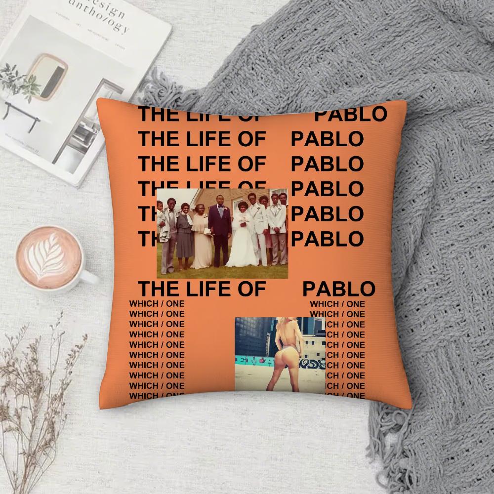 Rapper Kanye West Beauty And The Beast Pillow Case Cover Square Sofa with for pattern comfortable cushionsuitable of room