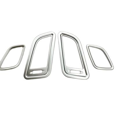 Matte Silver For Hyundai Sonata 2015 2016 2017 Accessories Car Dashboard Air Conditioner Outlet AC Vent Frame Cover Trim