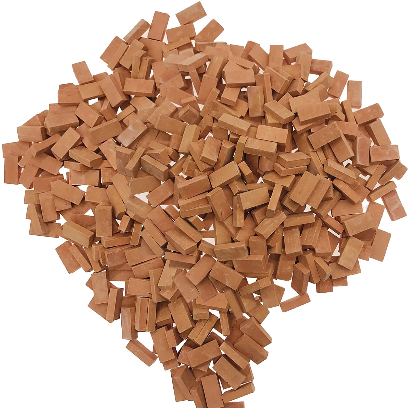 Miniature Miniature Model Gardening Accessories 100-Pack Bricks, 1/35 Scale, Parts, Bricks, DIY, Diorama, Building, (Red)