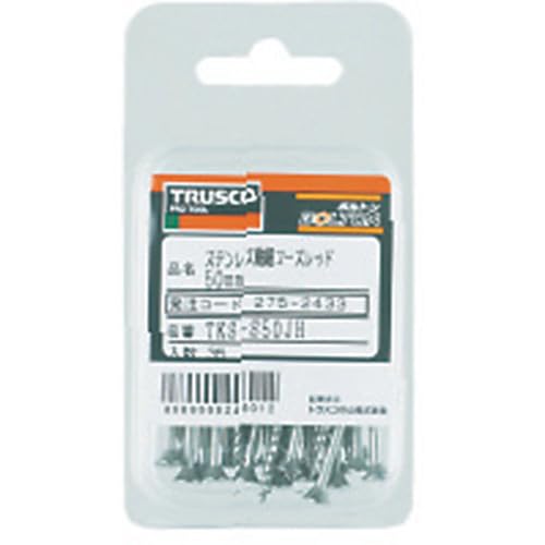 TRUSCO Thin Course Thread Screw Stainless Steel M3.3 X 40 50 Pieces TKS-S40JH