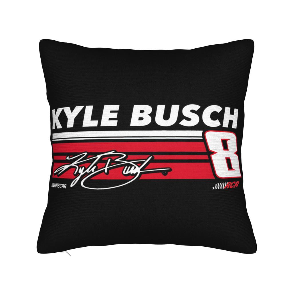 Decorative Pillow Covers Kyle Busch Merch Home Throw Pillow Case Cover Square Multiple Sizes
