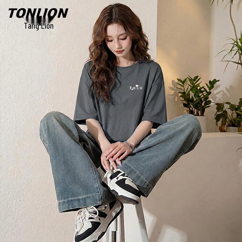 TonLion Women s Cotton Short Sleeve T-shirt 2XL