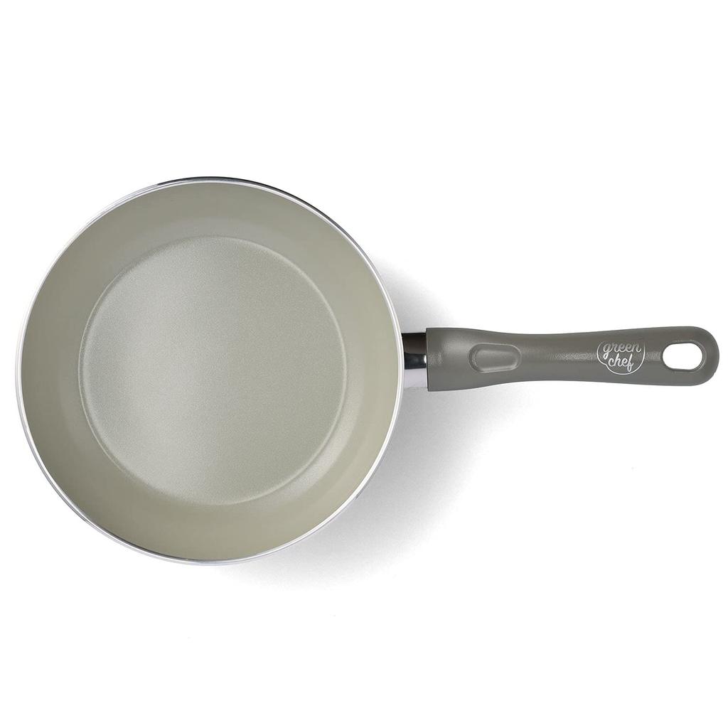 Greenpan Green Chef Bratpfanne 20cm IH-kompatibel Keramikbeschichtung Innen und Außen zur einfachen Reinigung Keine schädlichen Substanzen Erdfarbe Quarz