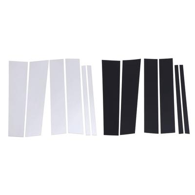 6Pcs Pillar Post Cover Trim Mirrored Finish Weather Resistant Easy Installation Pillar Post Trim for