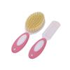 Set Spazzola e Pettine per Capelli da Bambino Setole Morbide Cura Delicata del Cuoio Capelluto Kit di Toelettatura per Neonati Materiali Sicuri Non Tossici Adatto per Neonati Bambini