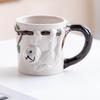 Hand Drawn 3d Ceramic Animal Water Cup Tiger Flamingo High-Value Creative Design Dining Table Items Ceramic Water Cup Gifts