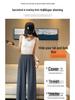2026 Summer Women's High-Waist Korean Style Wide-Leg Slim Fit Cropped Suit Pants
