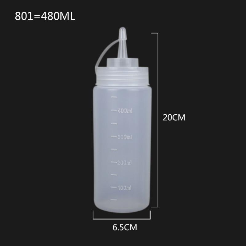 Sauce Squeezing Bottle Plastic Squeezing Bottle Plastic Salad Bottle Oil Bottle Vinegar Bottle Jam Bottle Kitchen