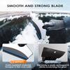 Car Snow Shovel Stainless Steel Car Windshield Ice Scraper Car Window Snow Cleaning Tool