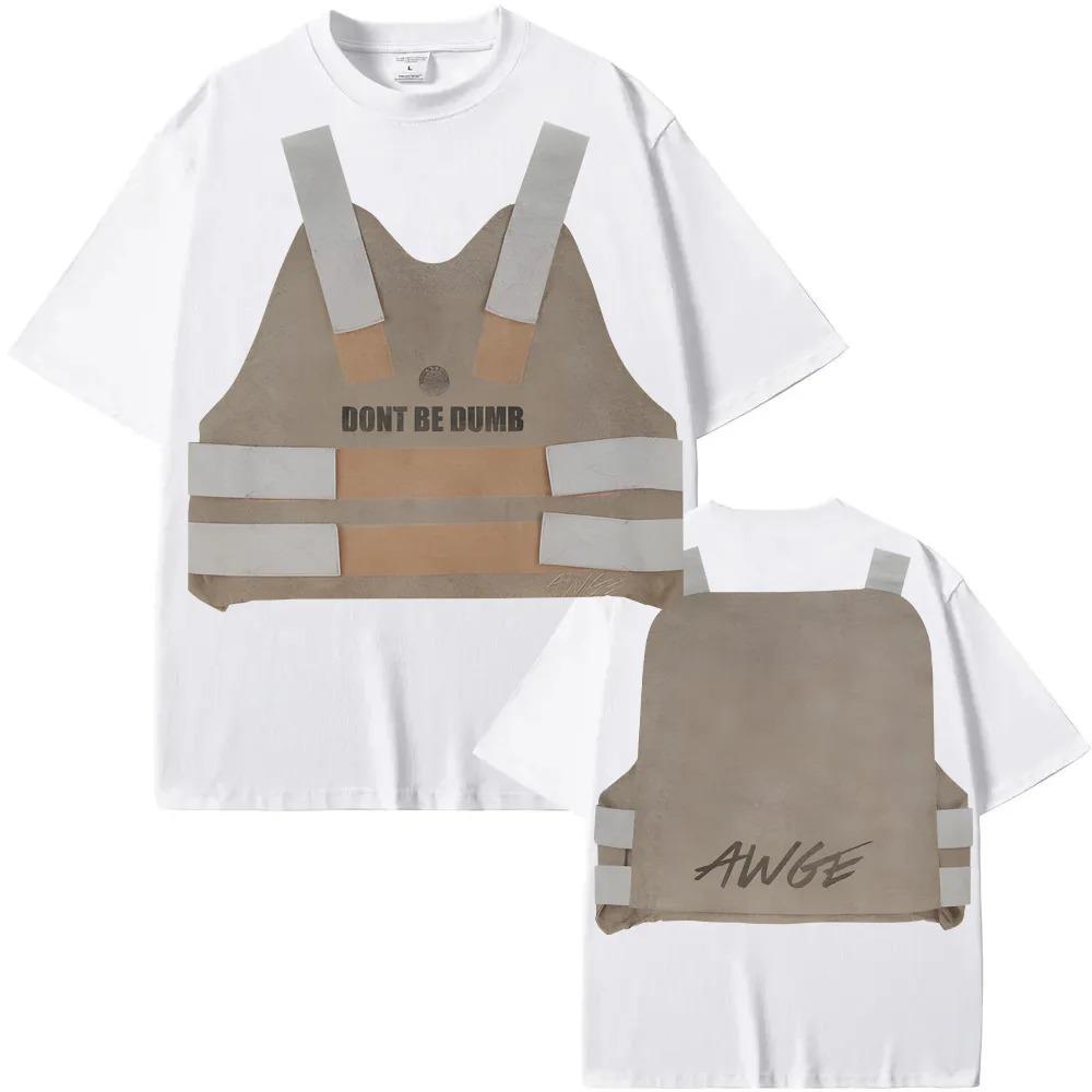 2026 Neues ASAP Rocky T-Shirt DBD Weste Muster Druck 100% Baumwolle Bequemes T-Shirt Harajuku Stil Lässig Hohe Qualität T-Shirt