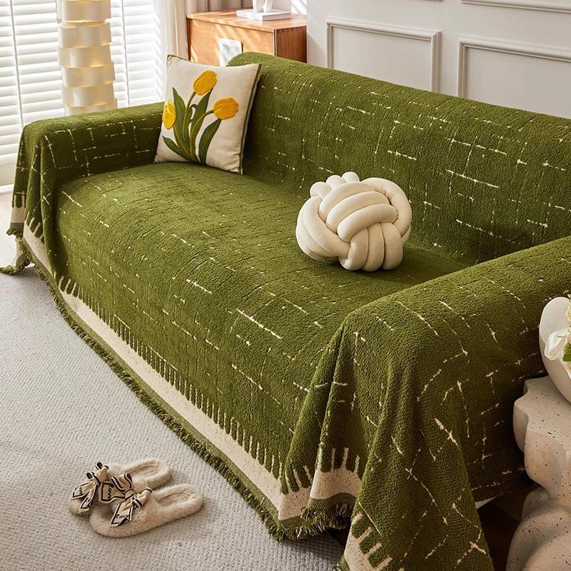 Boho Woven Sofa Towel with Tassels Air-conditioning Quilt Couch Towel for Living Room Camping Picnic Blanket Throw Blanket