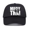 Muay Thai Fighters Gym Cool Baseball Cap Ourdoor Casual Adjustable Mesh Trucker Hat Summer Breathable Sun Snapback Hats