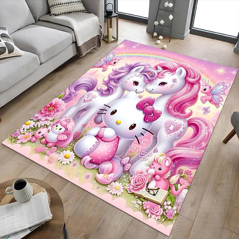 1pc Hello Kitty unicorn Carpet Office Rug Outdoor Mat Home Decor Area Carpet Festival Gift
