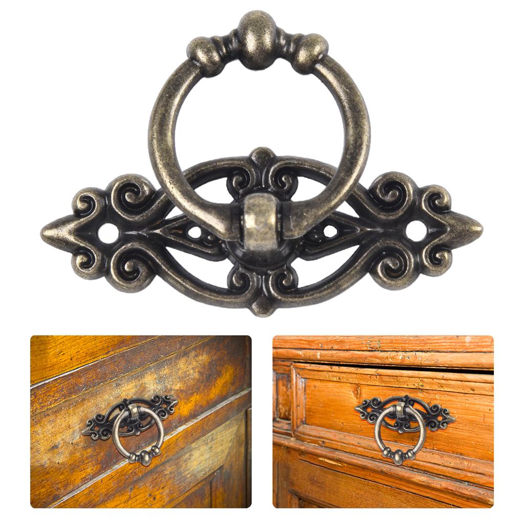 Antiker Legierungsschrank Retro Handgriff Schubladengriff Ring Holzgehäuse Schrankgriff Aufhängering Heimmöbel