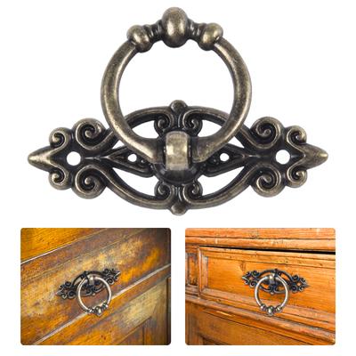 Antique Alloy Cabinet Retro Handl Drawer Pull Ring Wood Case Cabinet Handle Hanging Ring Home Furniture
