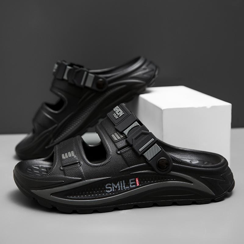 Summer Men's Sandals Outdoor Wear Dual-purpose Slippers Soft Sole EVA Anti Slip Beach Sandals