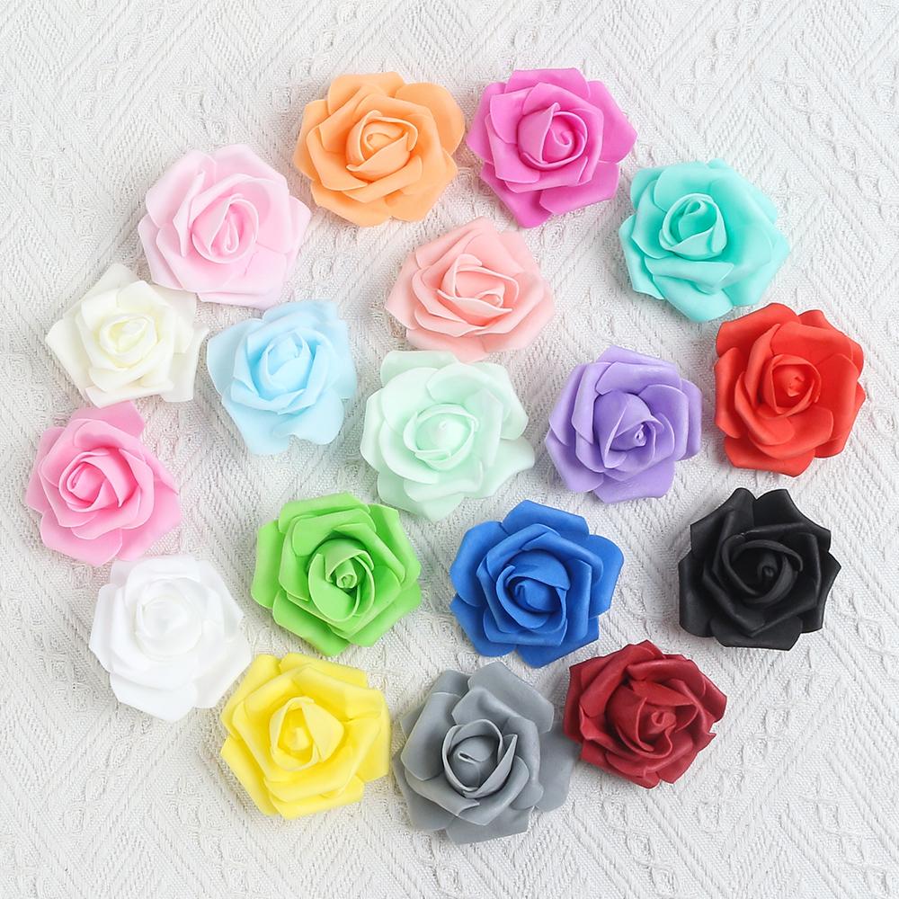 

10/20/50PCs Rose Artificial Flowers PE Fake Flowers for Home Room Dceor Wedding Marriage Decoration Garlands DIY Gifts Accessory 10pcs