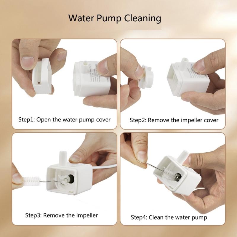T Shape Outlet Pet Water Dispenser 2.2L Quiet Operations Food Grade Plastic Pet Water Fountain Hydrations Systems