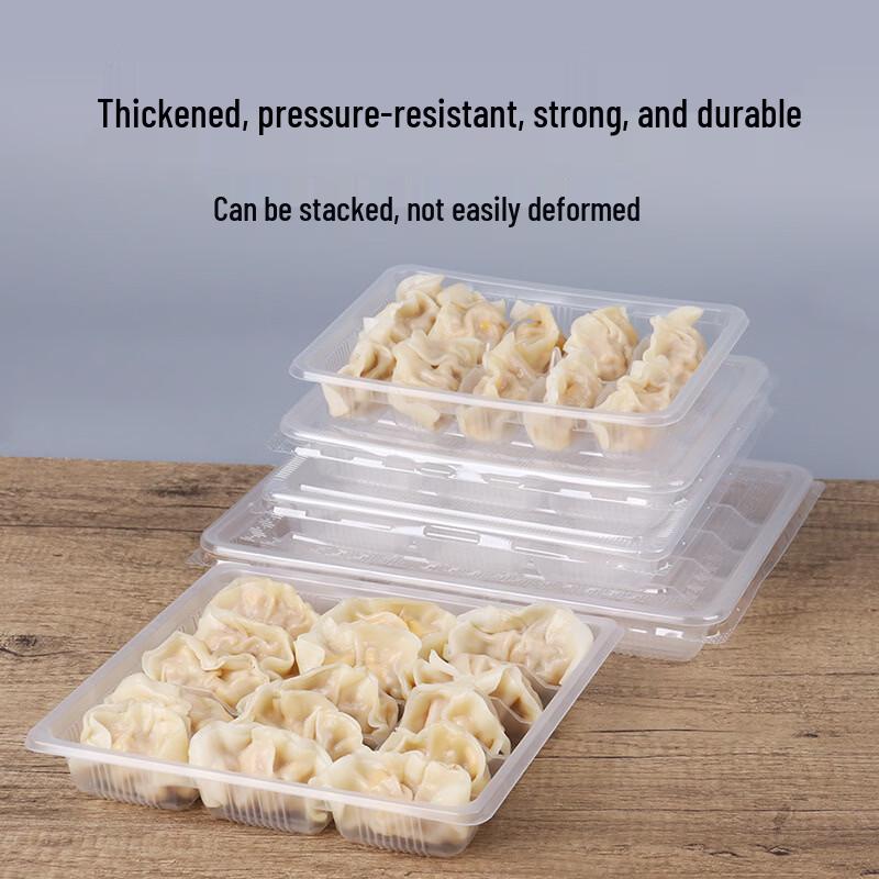 Disposable Multi-Grid Transparent Dumpling Container