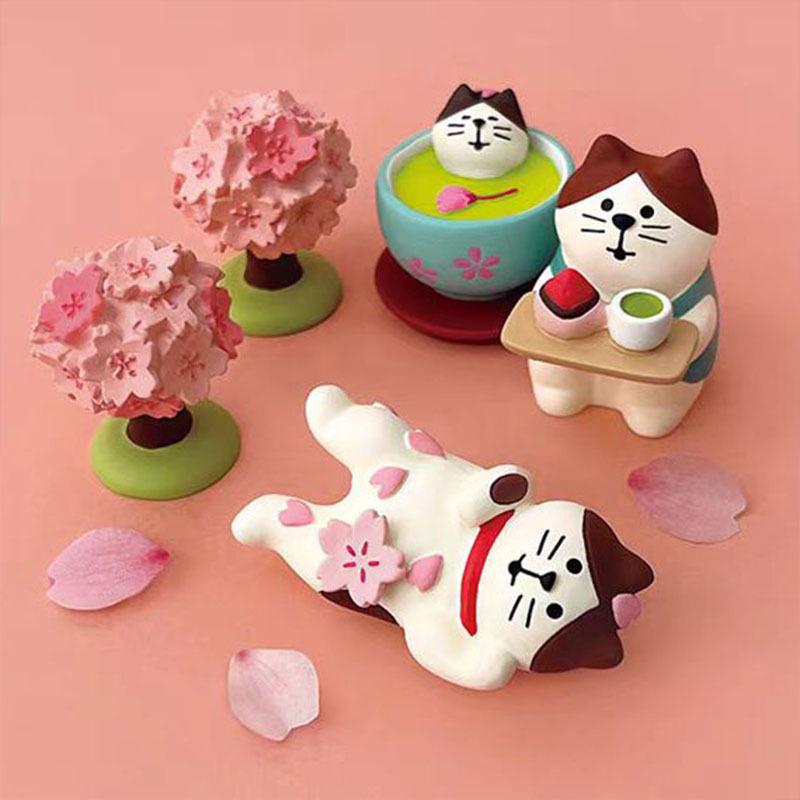 Cherry Blossom Resin Ornaments - Creative Handicrafts & Decorative Toys Blind Box Accessories