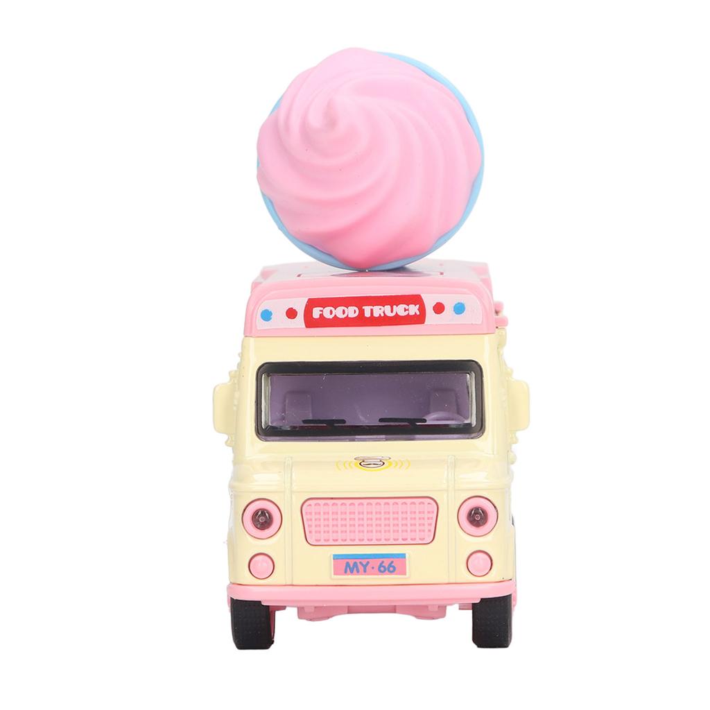1:36 Magnetische Induktionslegierung Druckguss Food Truck Kind Licht Musik Legierung Rückziehbar Auto Rollenspiel