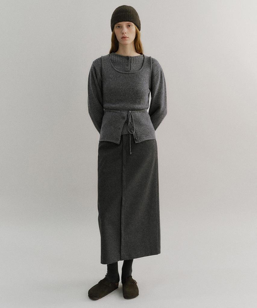 Aubeuawo Lip Pencil Skirt Winter Ver. (Grey)