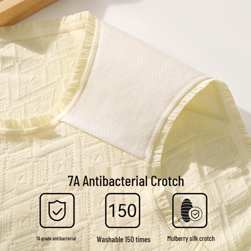 Urban Beauty 7A Antibacterial Baby Cotton Mid-Waist Briefs