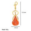 Trendy Large Pear Resin Keychain Pendant for Women