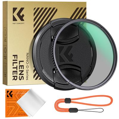 Concept 72mm CPL Filter for Reflection Adjustment with Lens Cap 24 Layer Nano Coating Circular Contrast Reflection Adjustment Water Repellent and