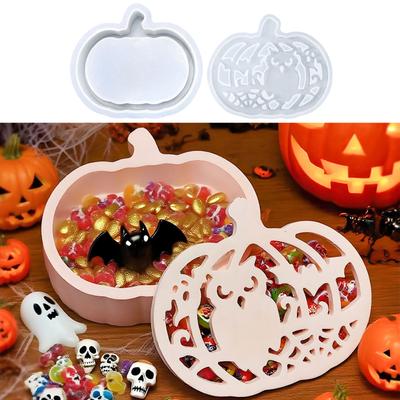 Festival Halloween Decors Silicone Molds For Pumpkins Ghostly Craft And Pumpkins Ghostly Storage Box for Halloween Craft Project