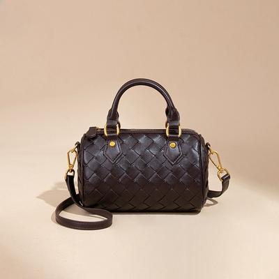 Borsa da donna intrecciata Elegante borsa Boston, Borsa a cuscino a mano Borsa casual a spalla singola a tracolla