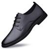 Men's All-Season Genuine Leather Lace-up Loafers - Formal & Casual Office Shoes