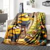 1Pc Winter Snowman Adventure Blanket Soft Throw Blanket For Home Bedroom Bed Sofa Travel Office Solid Christmas Blanket
