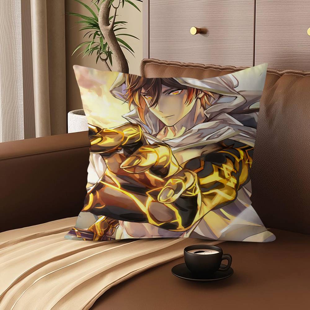Zhongli Cartoon Cushion Cover Car Throw Pillow Case For Sofa Car Christmas Gift 40x40cm 45x45cm